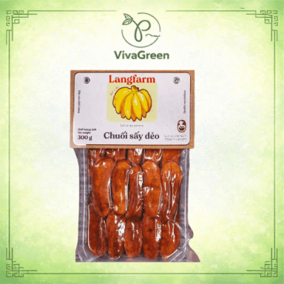 Chuối sấy dẻo tự nhiên màu vàng nâu, miếng chuối mềm dẻo, hấp dẫn, giàu dinh dưỡn